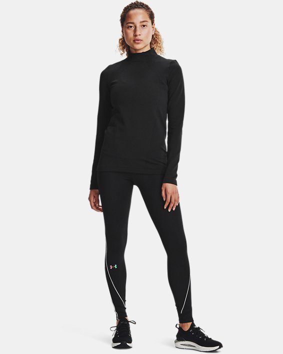 Women's UA RUSH™ ColdGear® Seamless Long Sleeve, Black, pdpMainDesktop image number 0